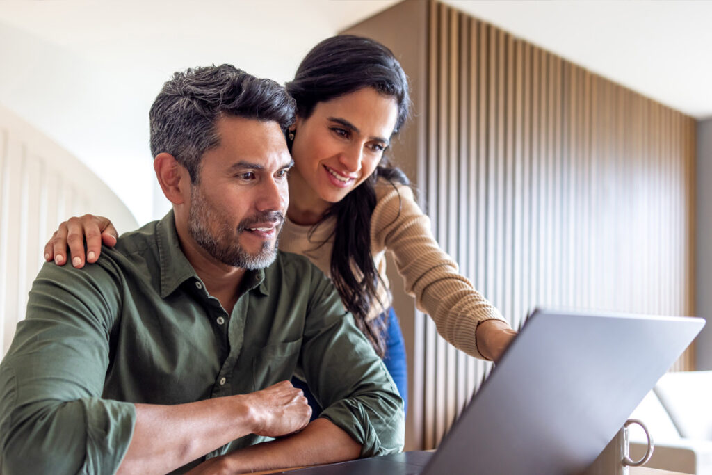 Couple with bicycles